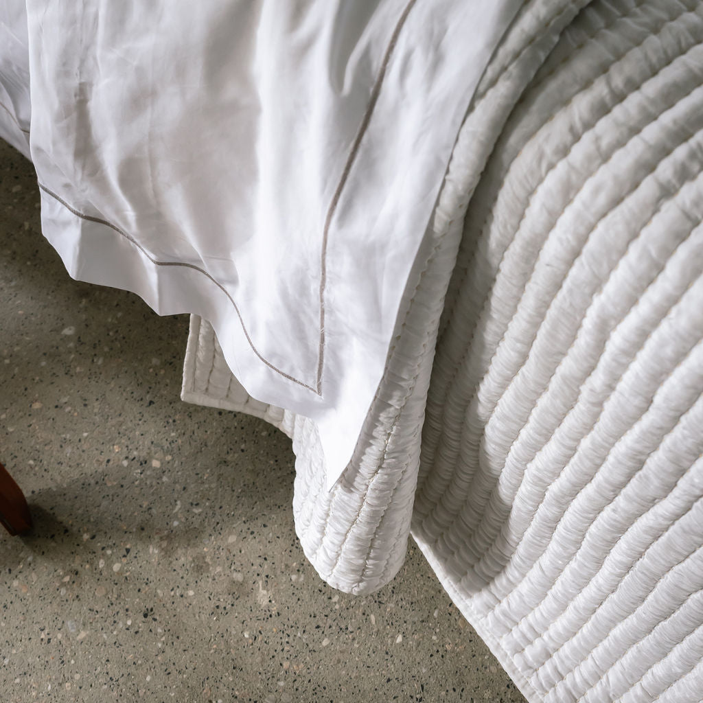 Whimsy White Silk Comforter