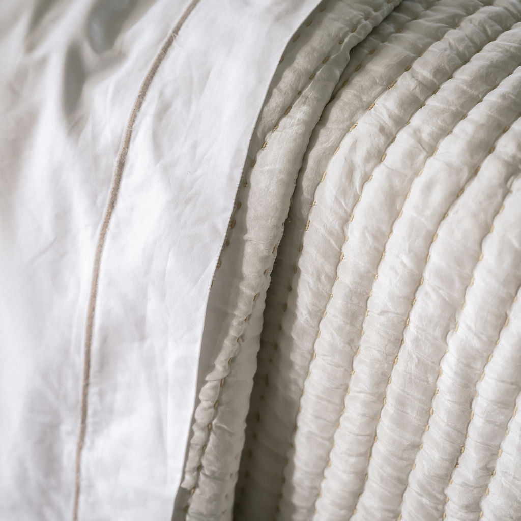 Whimsy White Silk Comforter