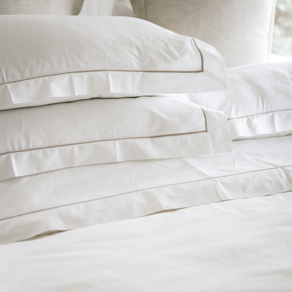 Grace Mink Embroidered 400TC Cotton Pillowcases