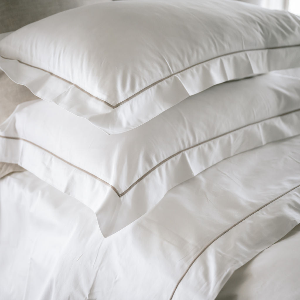 Grace Mink Embroidered 400TC Cotton Pillowcases