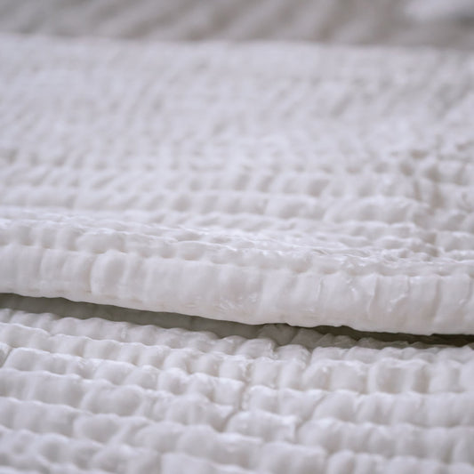 Whimsy White Silk Euro Cover