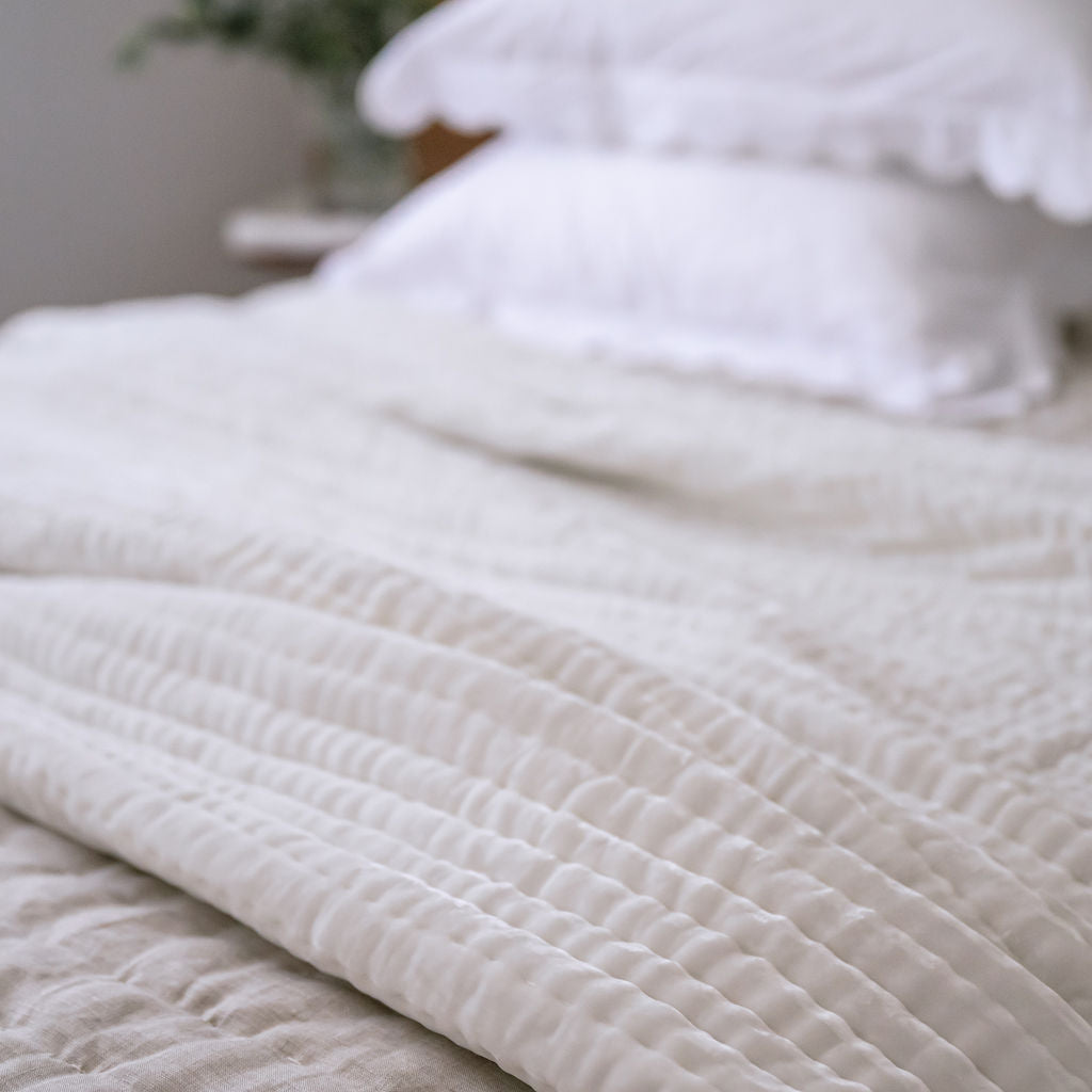 Enchant Cloud White Silk Velvet Comforter