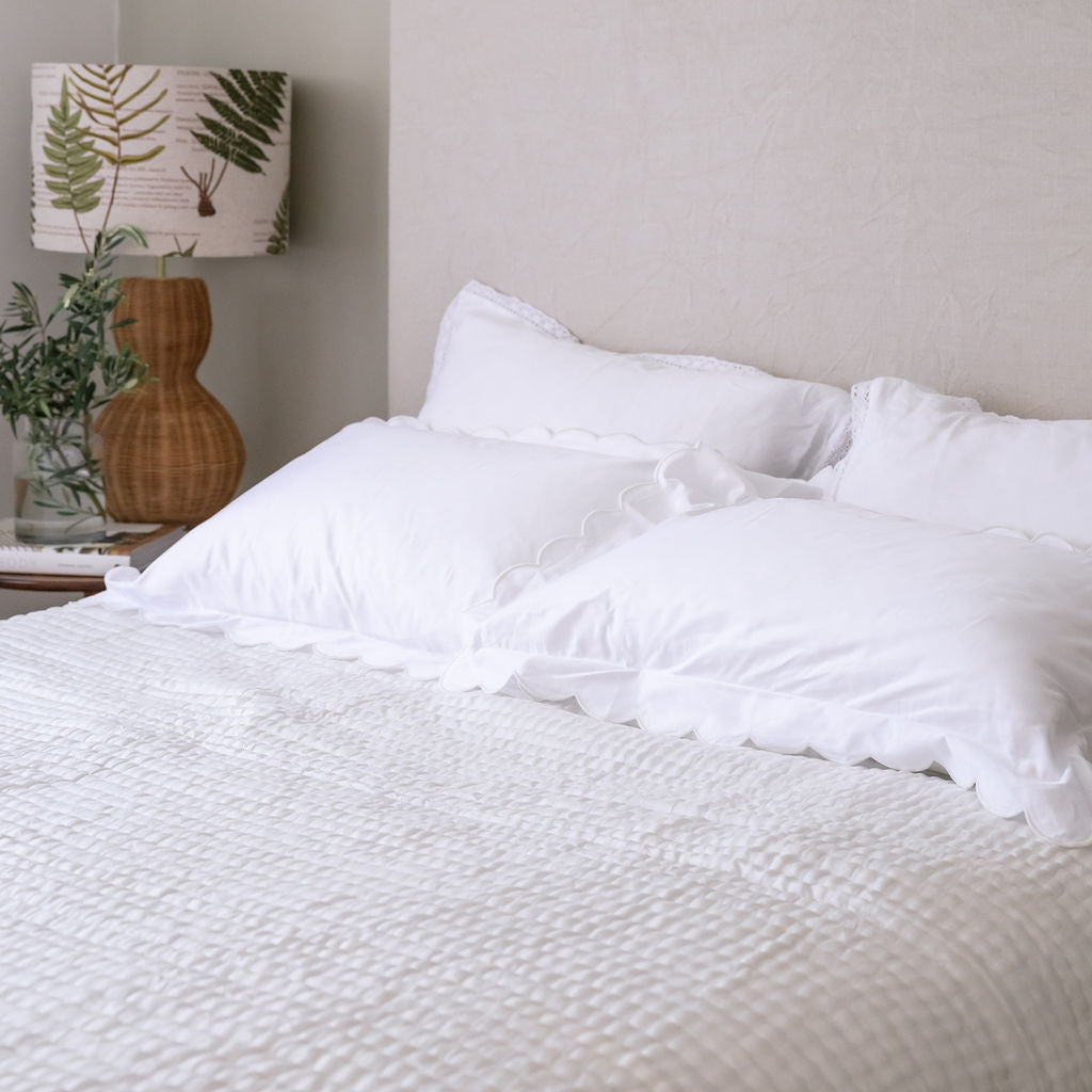 Whimsy White Silk Quilt