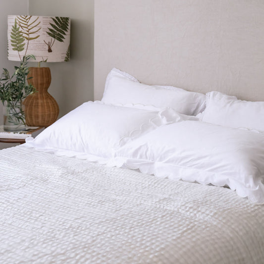 Whimsy White Silk Quilt