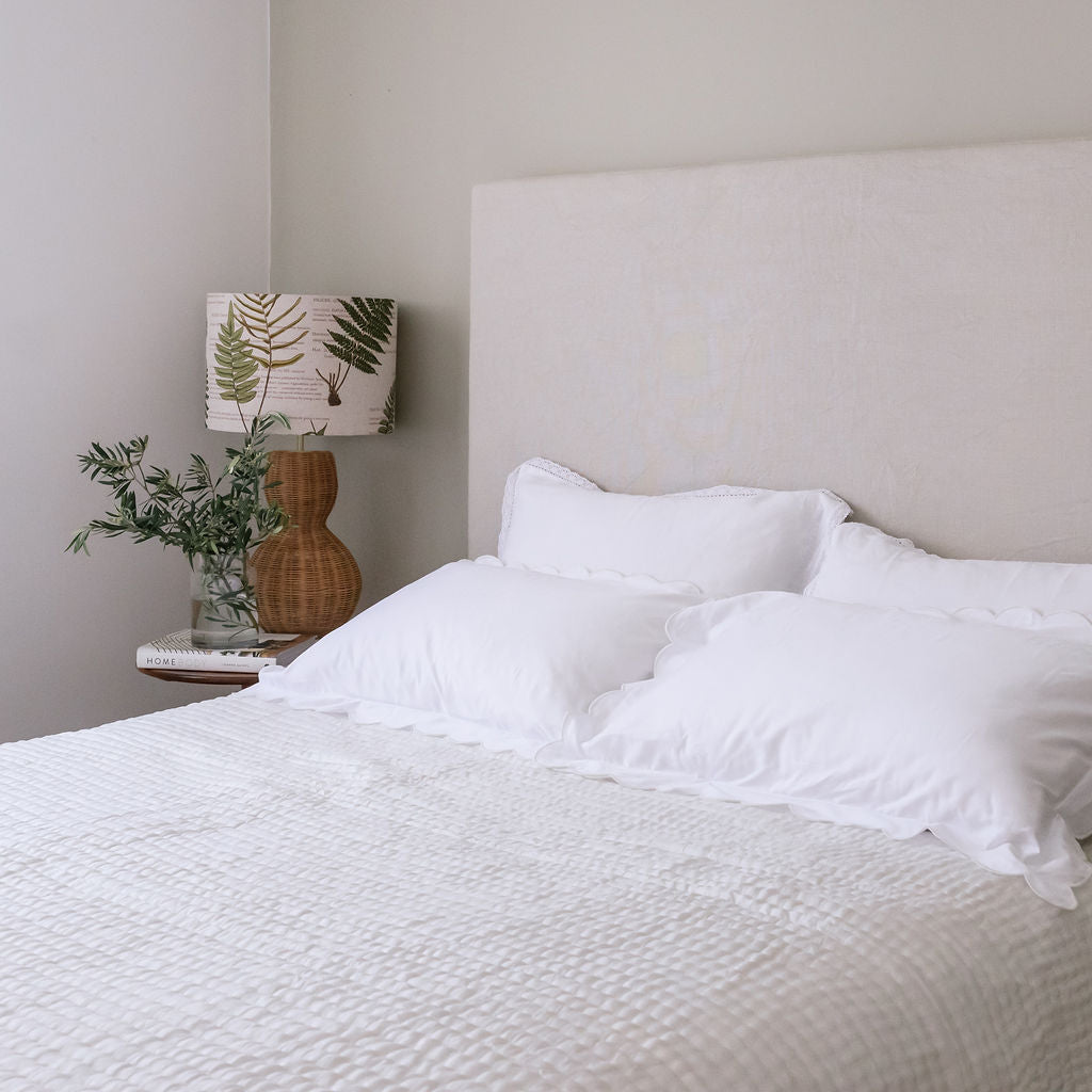 Whimsy White Silk Quilt