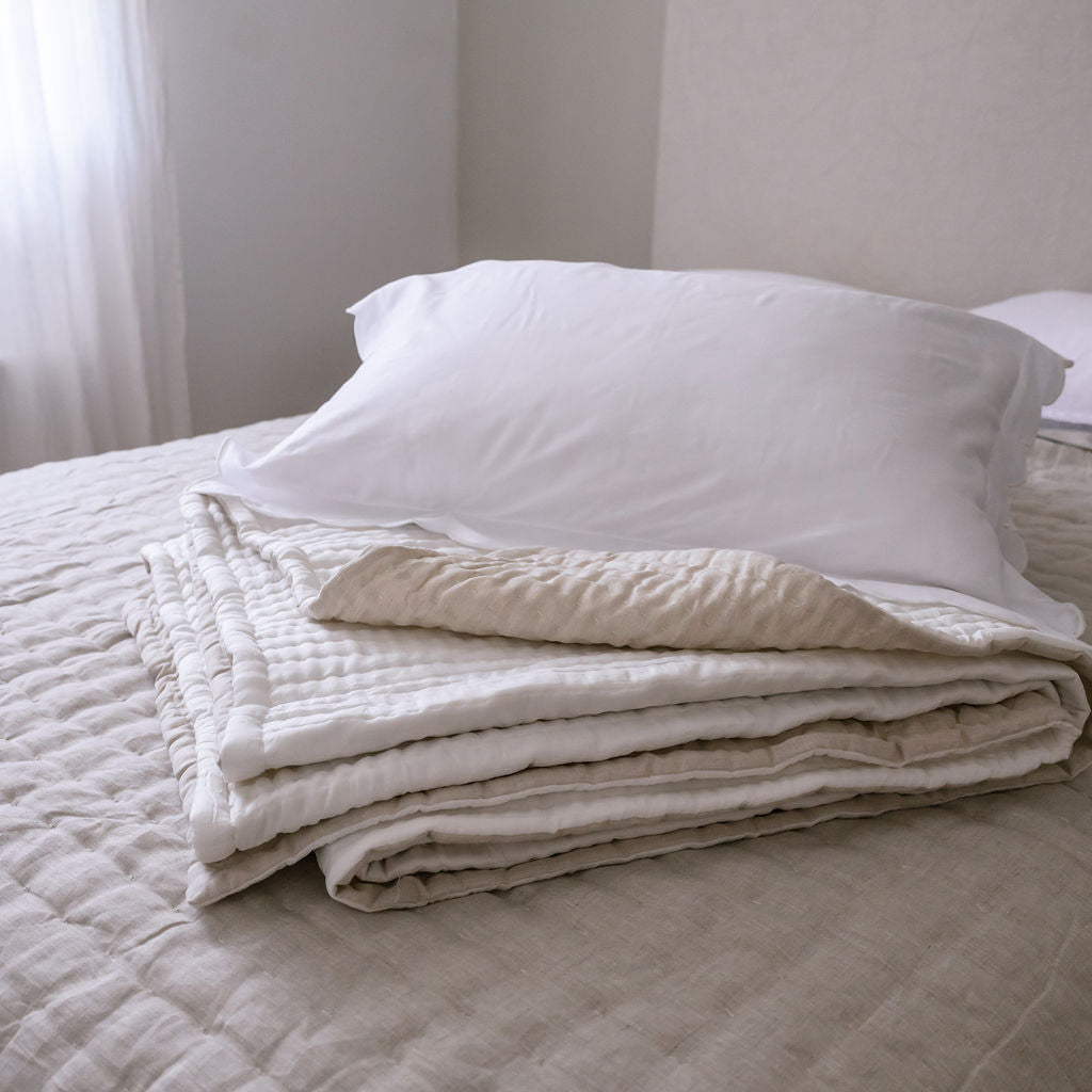 Whimsy White Silk Quilt