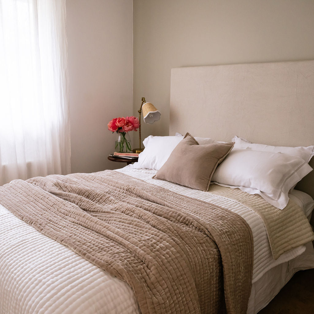 Enchant Pearl Silk Velvet Comforter