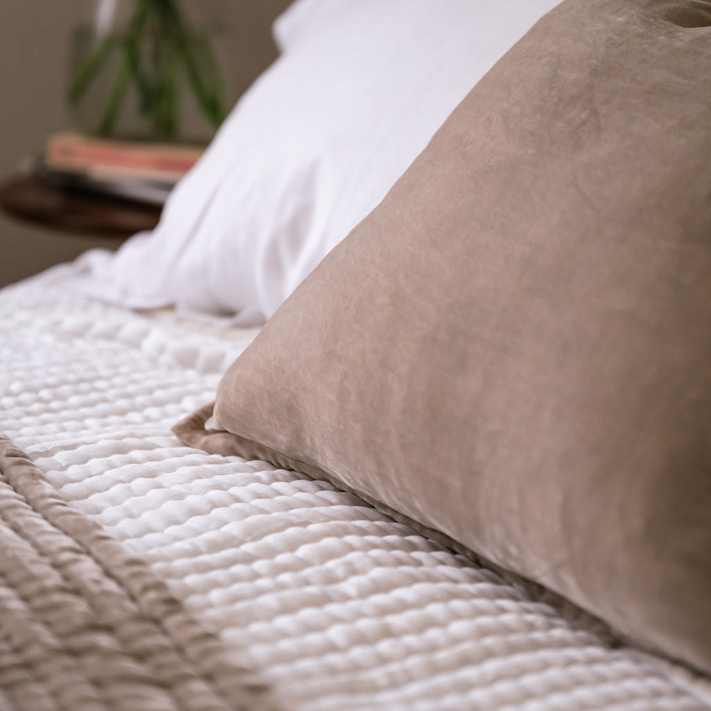 Pearl Silk Velvet Cushion