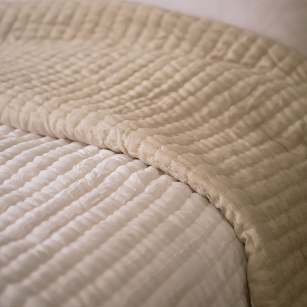 Whimsy White Silk Quilt