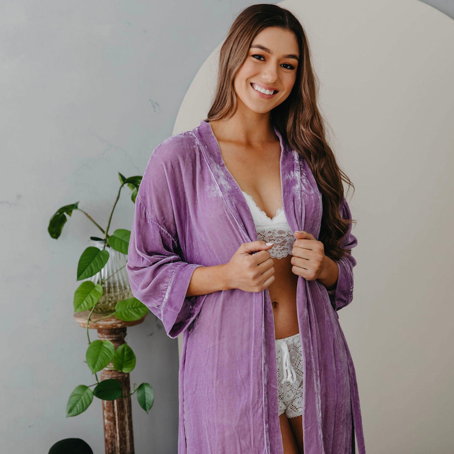 Karmen Silk Velvet Kimono Jackets