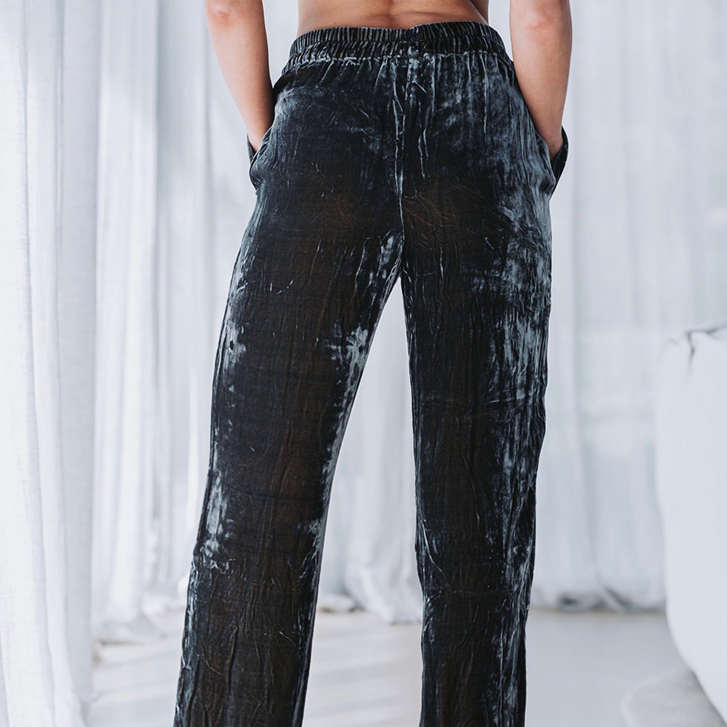 Fred Silk Velvet Pants