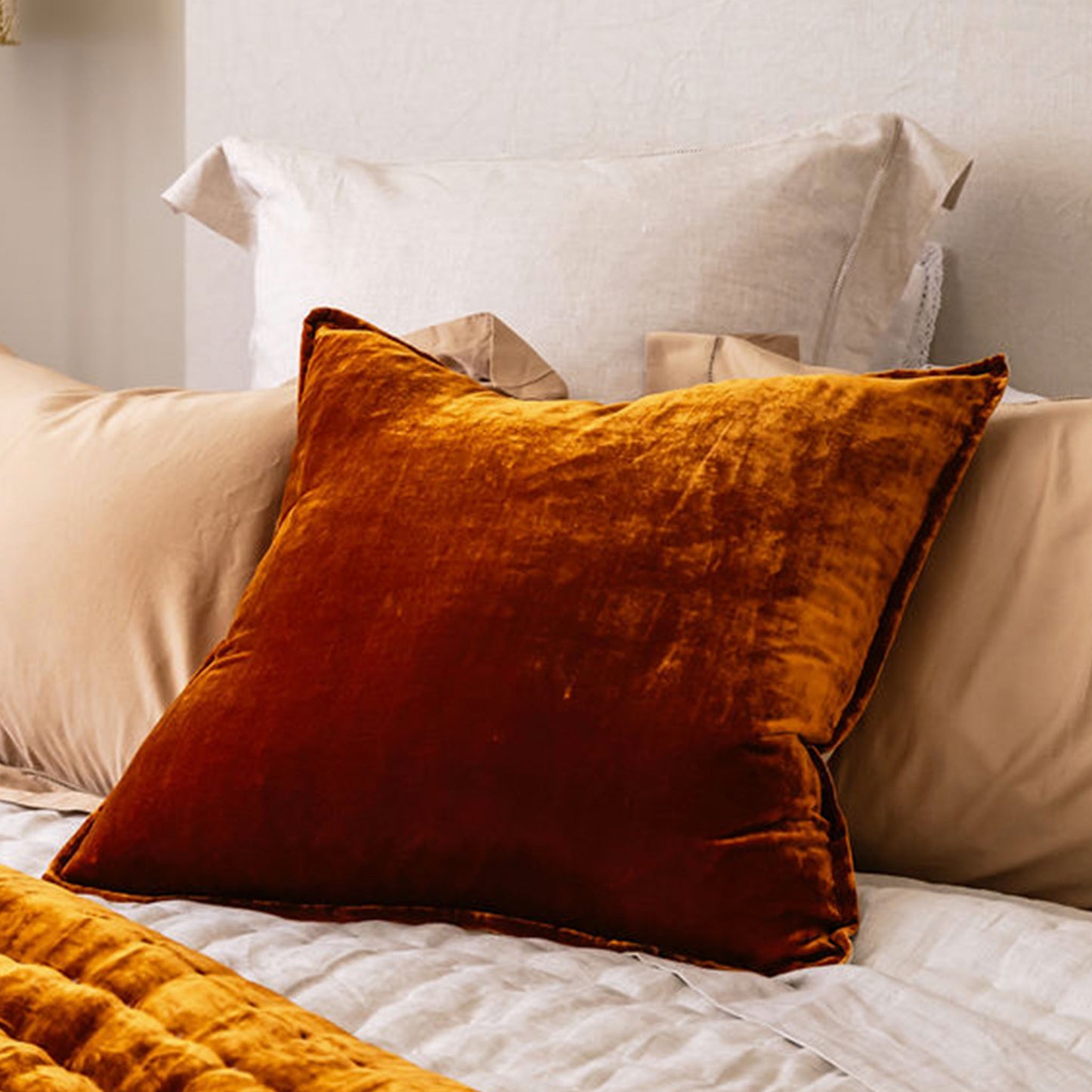 Sienna Silk Velvet Cushion