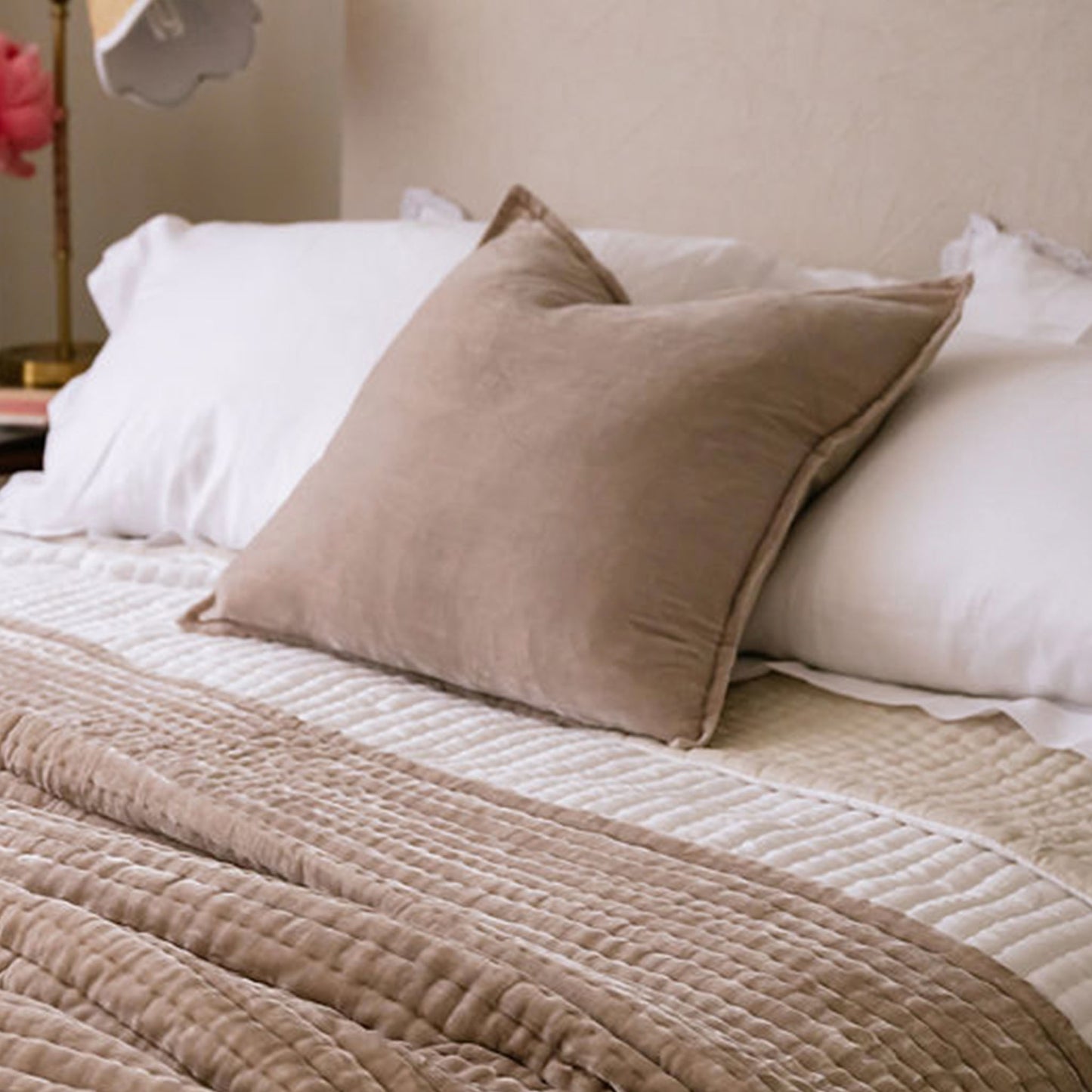 Pearl Silk Velvet Cushion