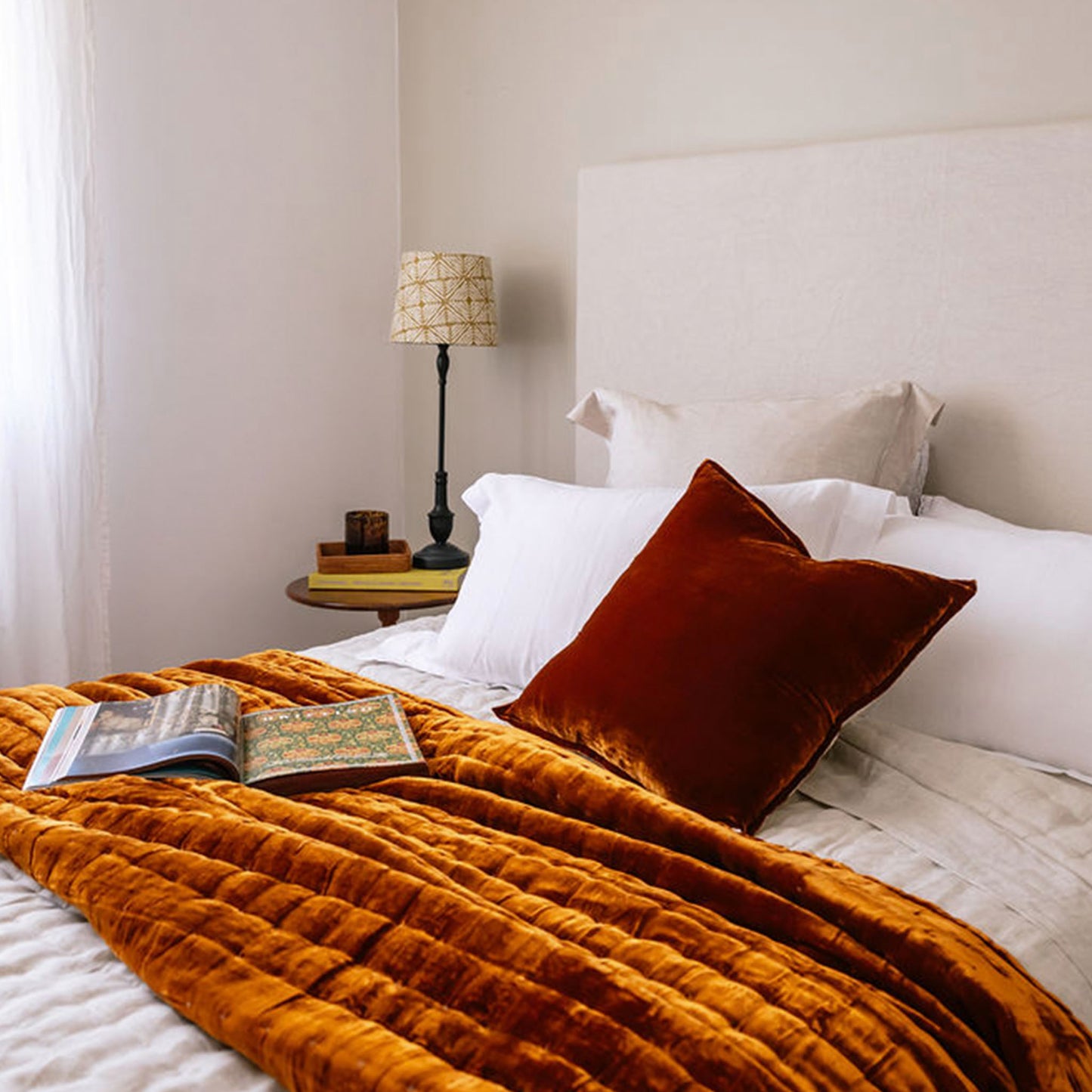 Tempt Sienna Silk Velvet Throw