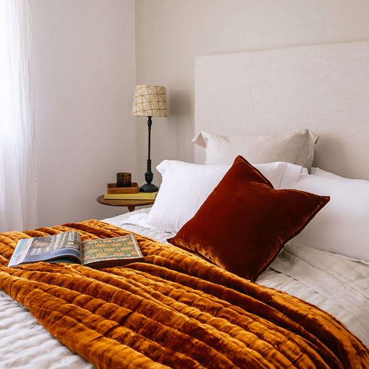 Tempt Sienna Silk Velvet Throw