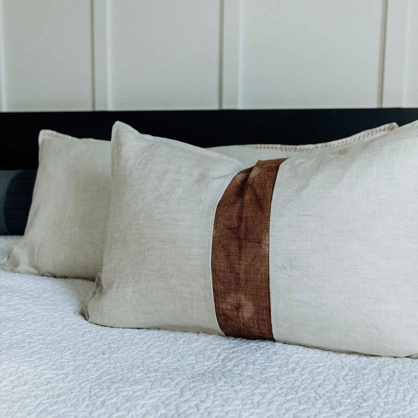 Vintage Hemp Henna Inlay Cushion