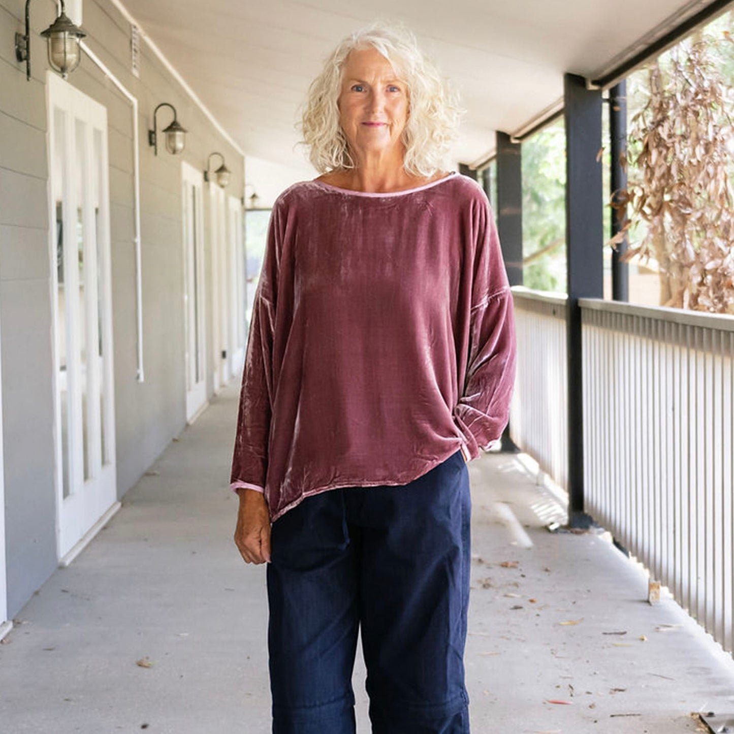 Lascar Silk Velvet Tops
