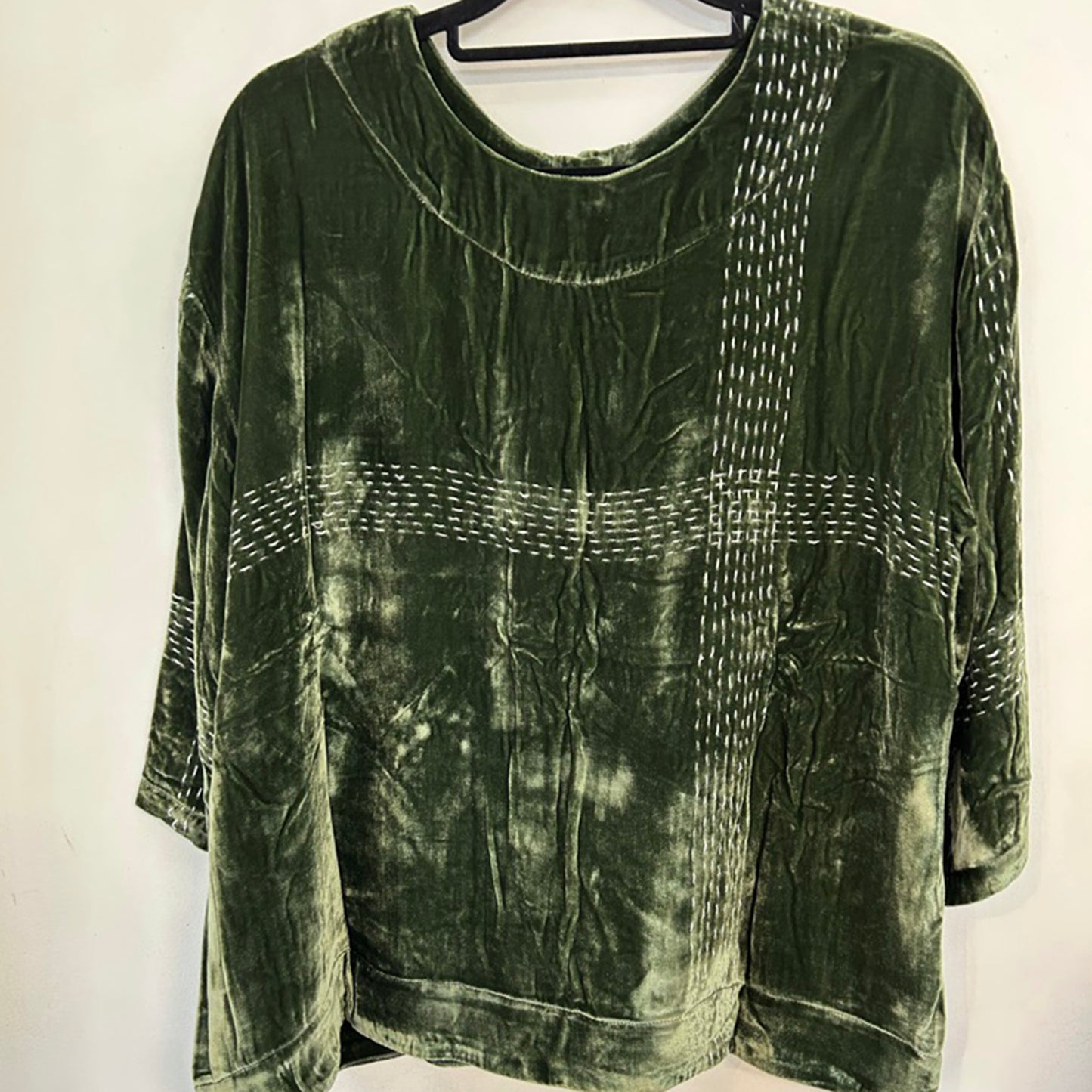 Audrey Handstitched Silk Velvet Tops