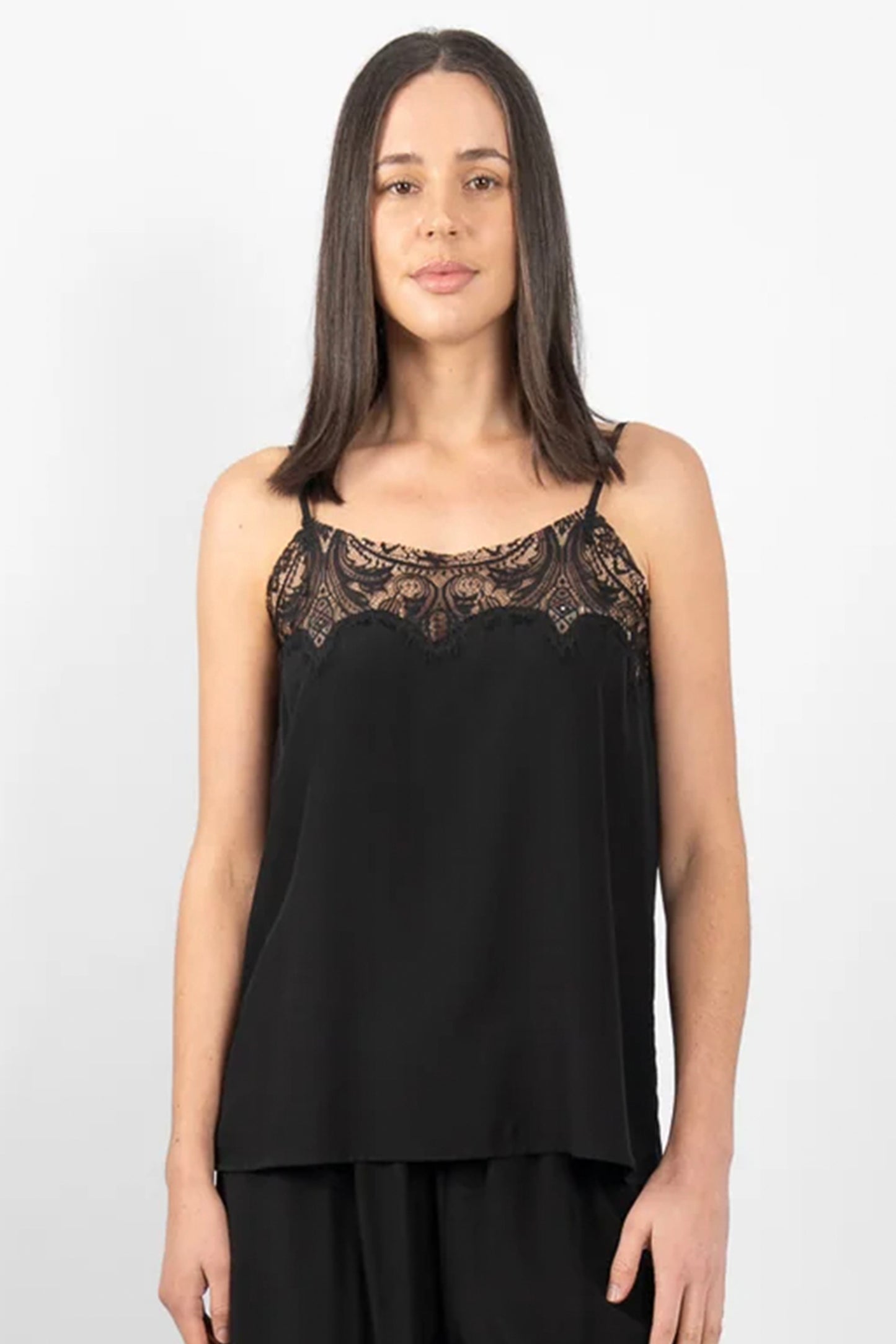 M.A. Dainty Tambourine Silk Camisoles