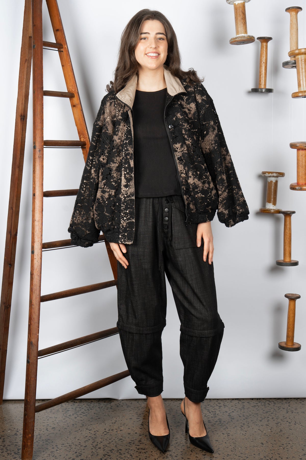 M.A. Dainty Bounce Cotton Bomber Jacket