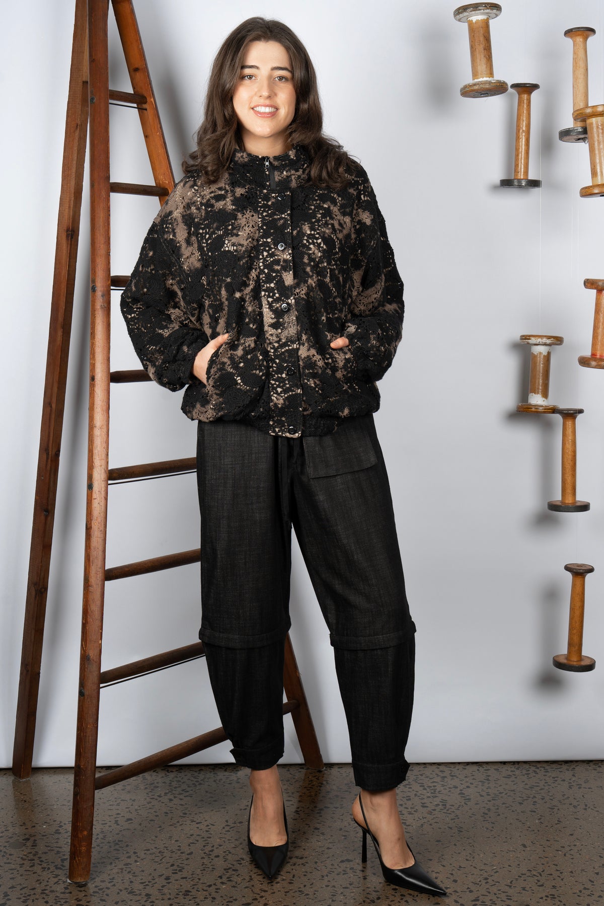 M.A. Dainty Bounce Cotton Bomber Jacket