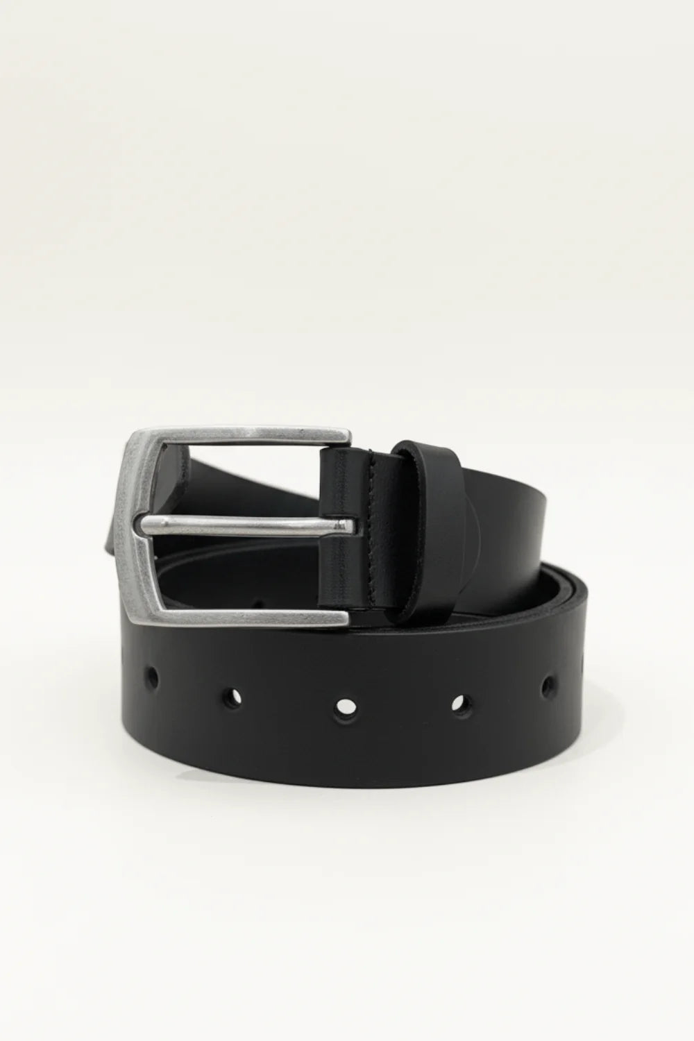 M.A. Dainty Lonny Black Leather Belt
