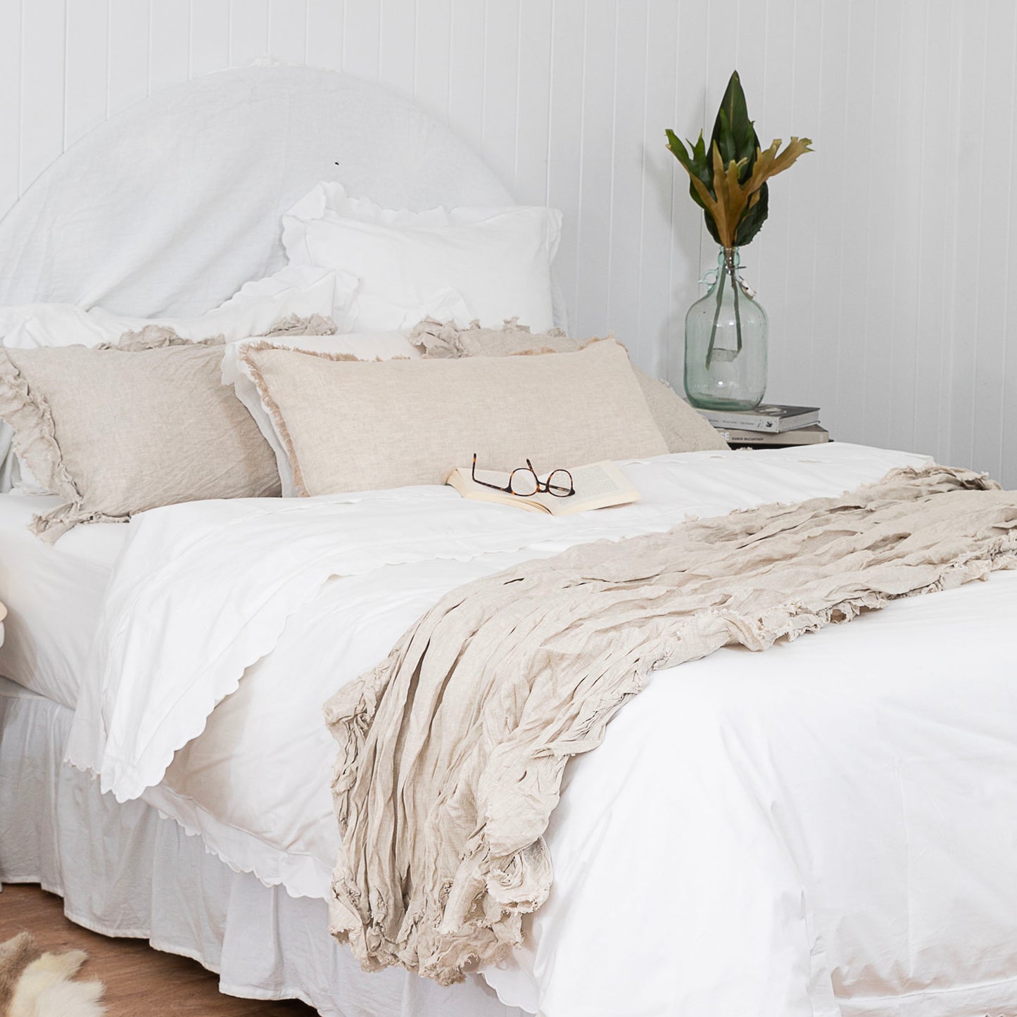 Isle Ruffled Linen Pillowcases