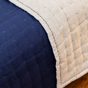 Tempt Linen Throw - French Navy