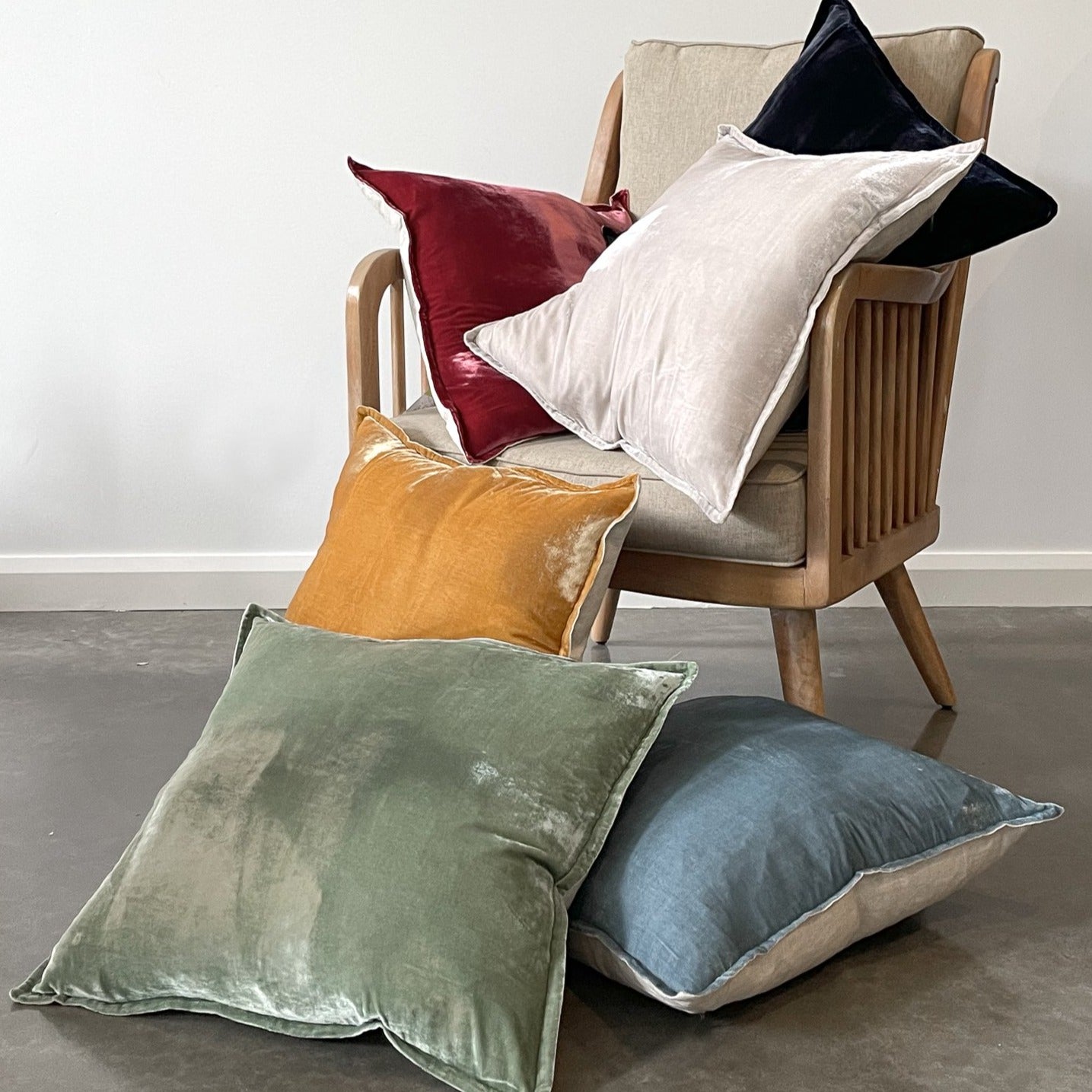 Silk Velvet & Linen Cushion Covers