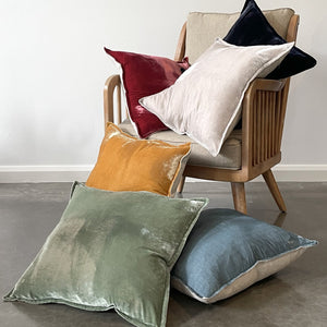 Silk Velvet & Linen Cushion Covers - 50cm