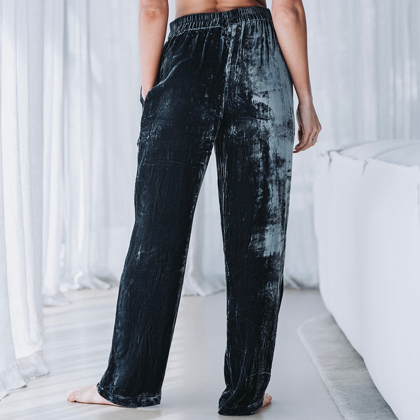 Fred Silk Velvet Pants